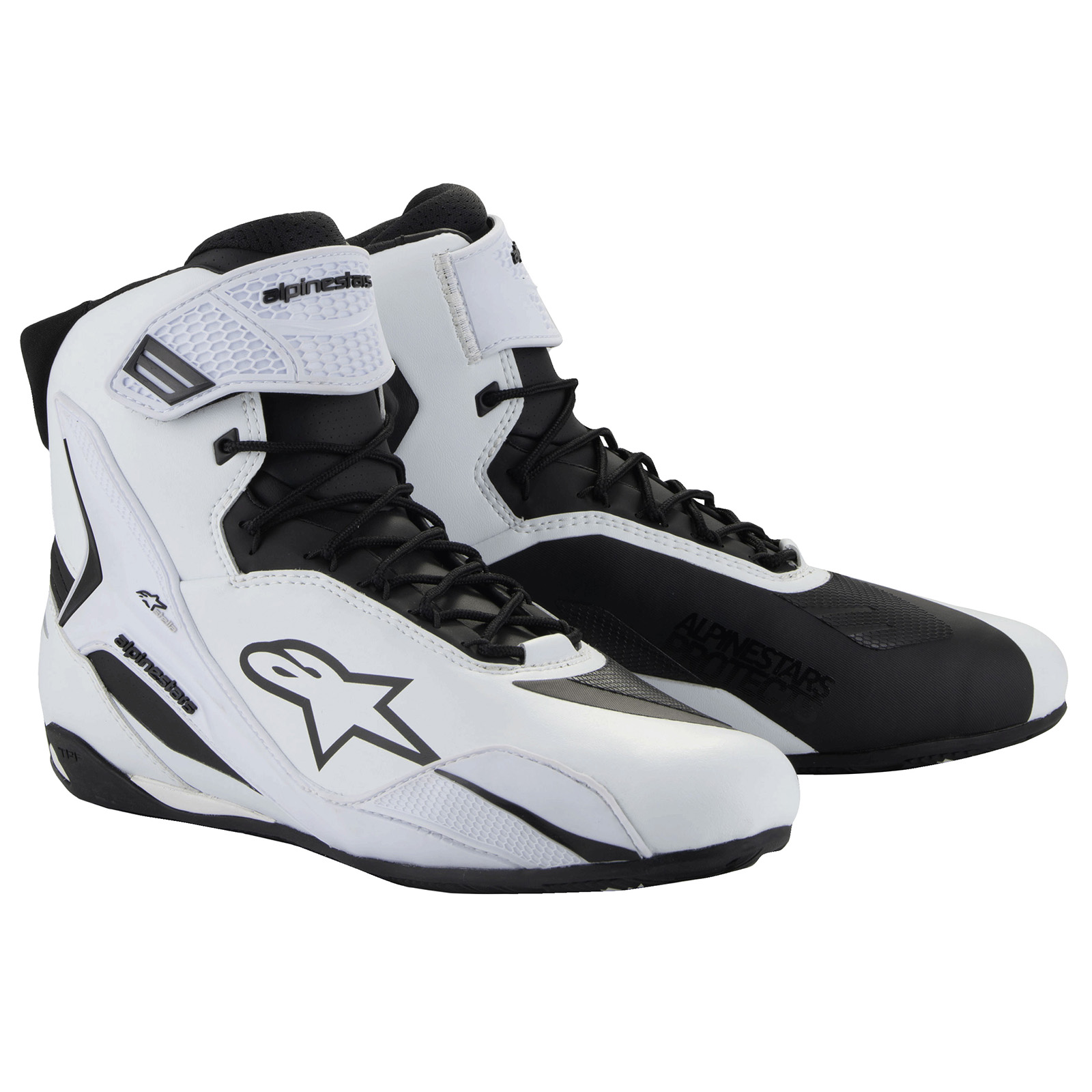 Alpinestars Stella Faster 4 Womens Riding Shoes (7.5, White/Black) main product image