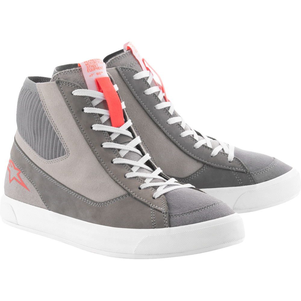 Alpinestars Stated Shoes (11.5, Light Gray/Red Fluo/White) main product image
