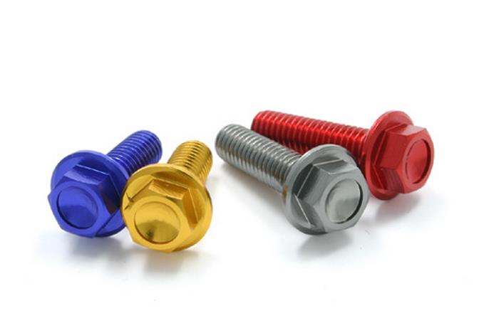 Drc D58-51-216 Flange Bolts – M6 x 16mm – Red (4pk)